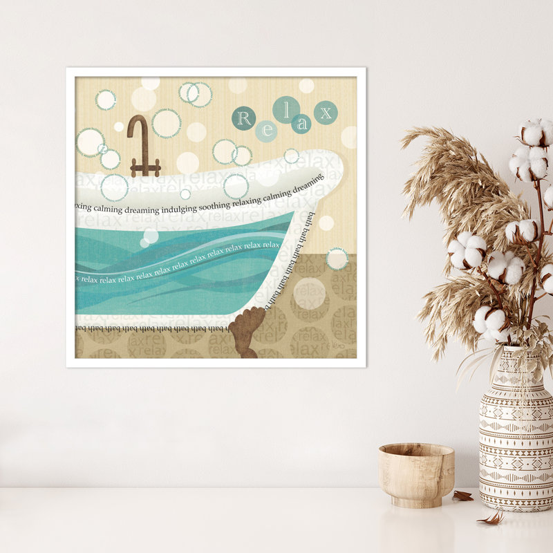 «Bathroom Bubbles II» par Véronique Charron, H 25 po x l 25 po