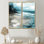 Coastal Waves IV - Art mural moderne 2 panneaux