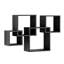 Étagère murale décorative en cubes entrecroisés-116239762-118193926