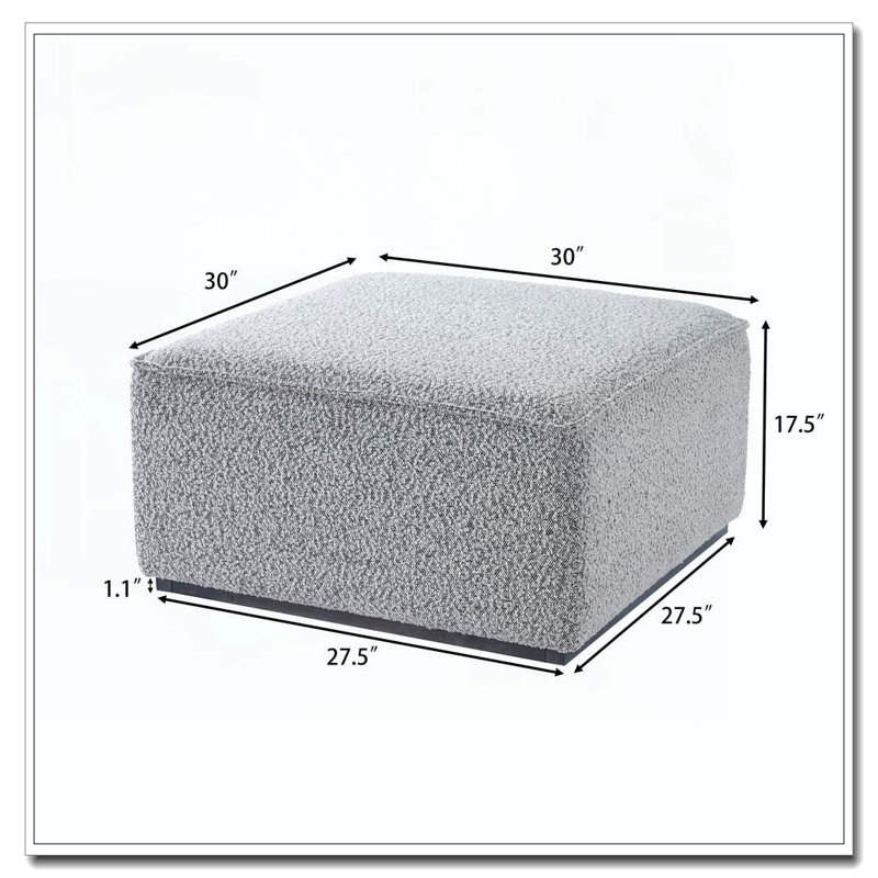 Square Upholstered Ottoman