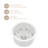 18" Round Drop-in/Undermount Ceramic Bar Sink, Kitchen Sink with Sink Grid and Basket Strainer
