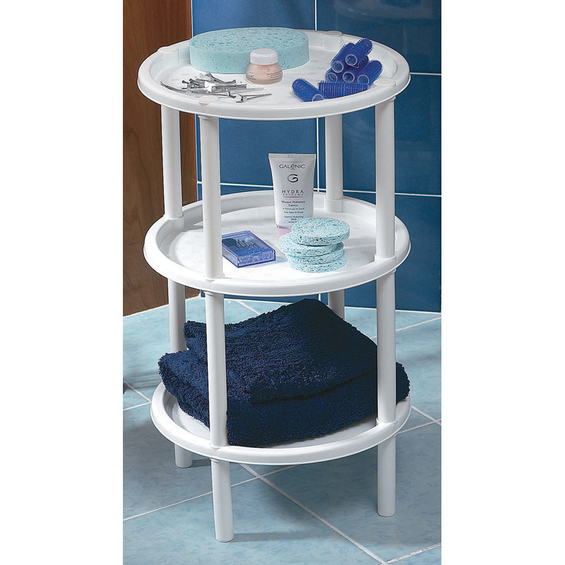 Jones Tray Top End Table with Storage, White