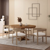 Anbut 4 - Person Extendable Pedestal Dining Set