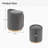 Juriana Metal Accent Stool Swivel Vanity Ottoman-1956295007