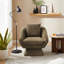 Arafaat 80Cm Wide Swivel Barrel Chair-332316393
