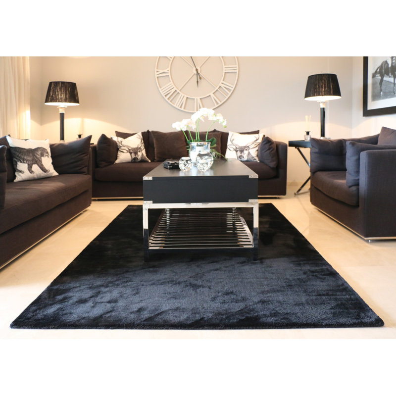 Lambermont Viscose Hand Woven Area Rug, Rectangle 120 x 170