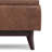 Owen 34"W Upholstered Mid-Century Modern Rectangular Flip-Top Ottoman with Tray Top-1559455267
