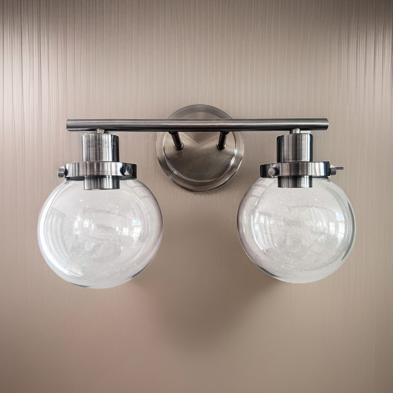 Bathroom Vanity , 2- Black Sconce With Clear Glass Shade, Versatile For Wall Mounted Lighting, Luxury Bathroom, Living Room