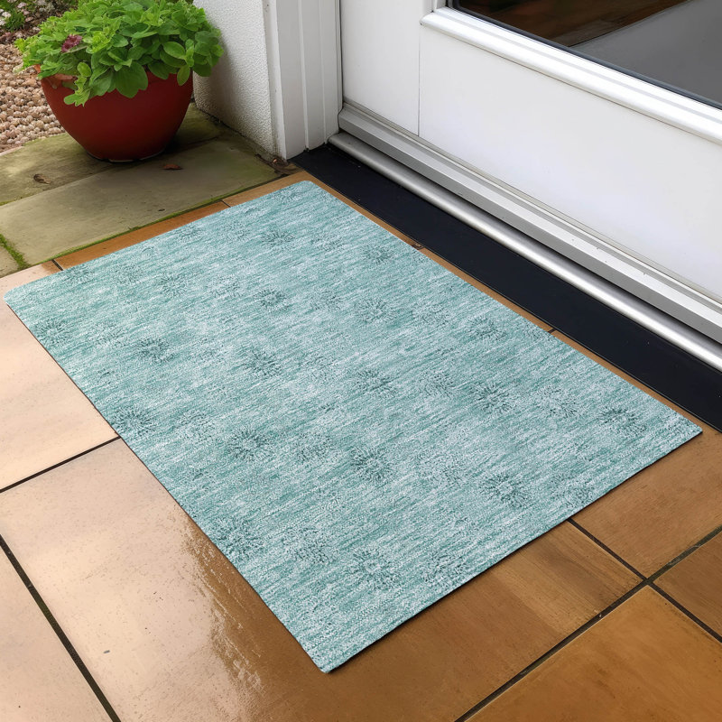 Tapis d'entrée antidérapant Leis, Rectangle 1'8" x 2'6"