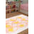 Yellow Chick Pattern Kids Woven Base Decorative Carpet-1816017599