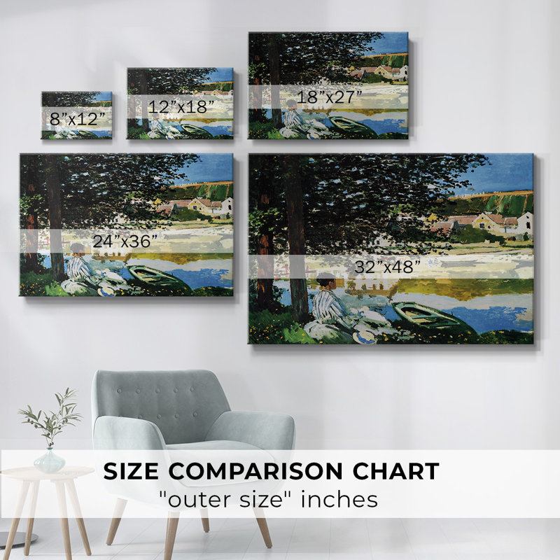 Monet - Toile tendue avec châssis, H 24 po x l 36 po