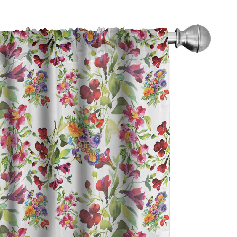 Panneau coulissant semi-diaphane avec passe-tringle Garden Art, 28 po x 95 po