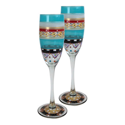 Mosaic Carnival 8.5 oz Champagne Flute