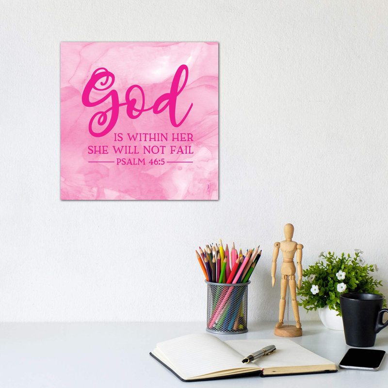 «Girl Inspired - God intérieur» par Tara Reed, reproduction d'art textuel, H 12 po x l 12 po x P 0,75 po, Toile tendue