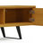 Lowry 72"W Solid Wood Industrial TV Stand for TVs up to 80" with 2 Cabinets and Open Shelf-1837752006
