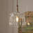 Crystal Glass Pendant Light Hanging Ceiling Lamp In Crown Design