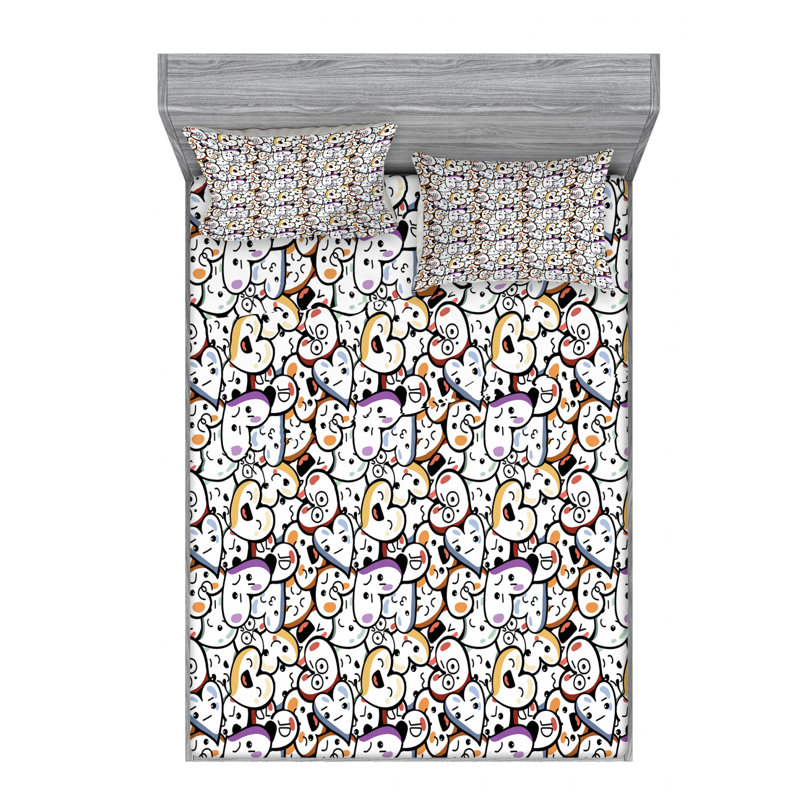 Microfiber Sheet Set, Full Sheet Set + Fitted Sheet + 2 Pillowcases