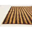 Tapis de surface en laine noir/brun 4 pi 10 po x 6 pi 8 po one-of-kind à la main-noué la new age Nash