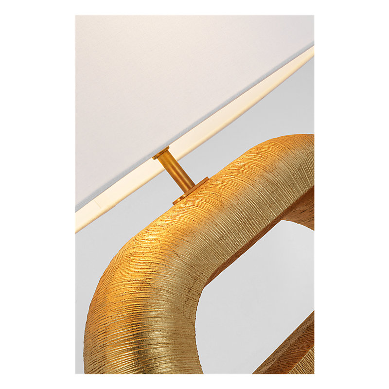 Kelly Wearstler Utopia Combed Console Lamp, Brown
