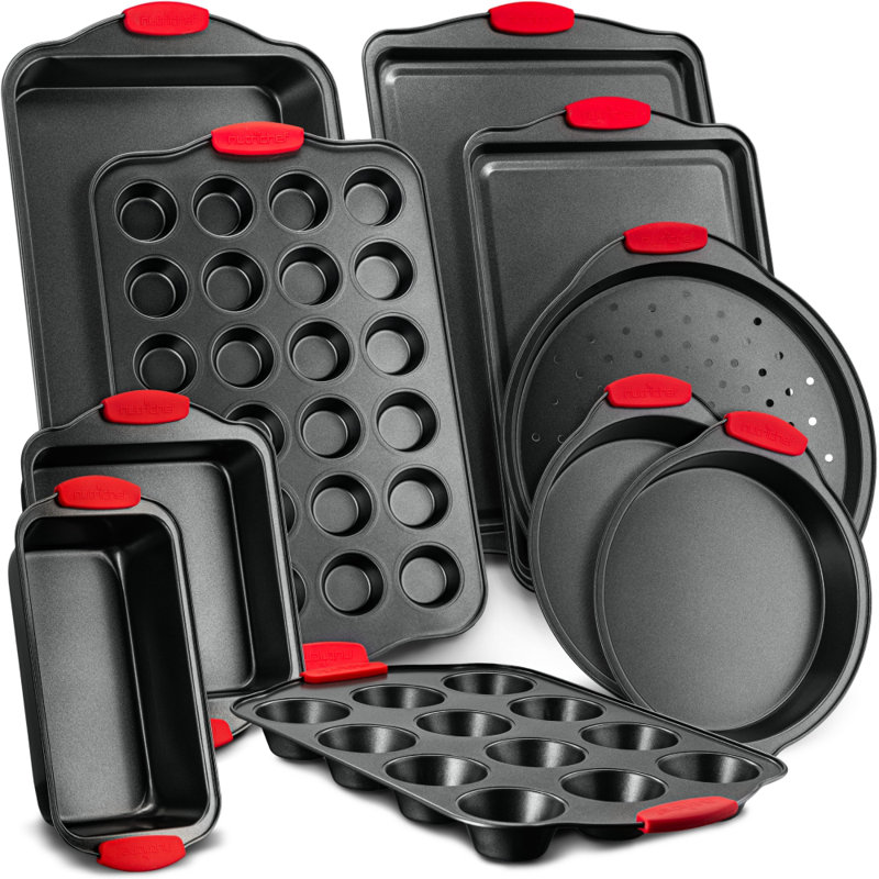 NutriChef 10 Piece Non-Stick Carbon Steel Bakeware Set