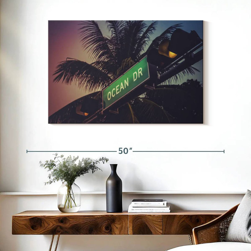 Ravi Miami Ocean Drive, H 26 po x l 39 po