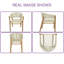 Ensemble 2 pièces de chaises de patio en teck tissé avec corde beige