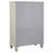Cream White 8-Drawer Chest