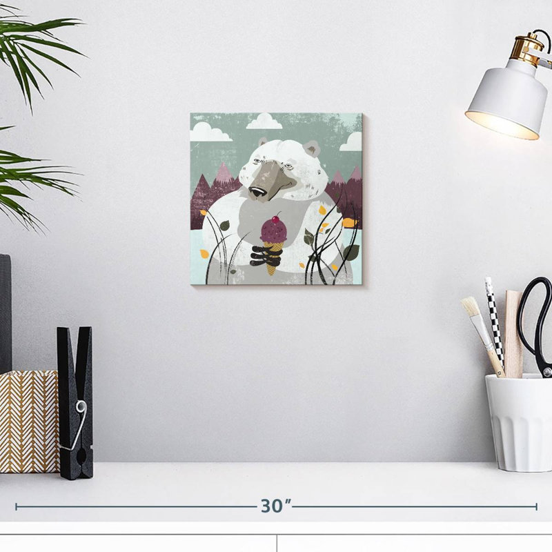 Crème glacée à l'ours polaire Crowle, H 10 po x l 10 po