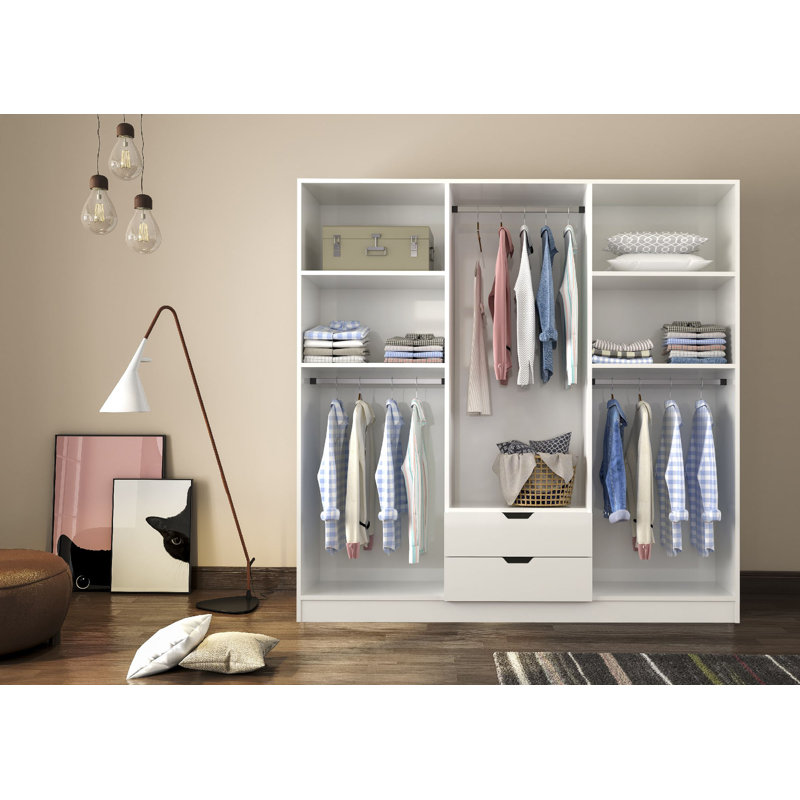 Balltown 6 Door Manufactured Wood Wardrobe