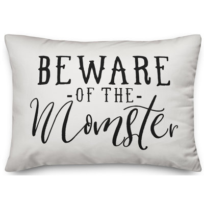  Housse de coussin Beware of the Momster