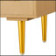 Commode d'appoint en bois avec 6 tiroirs