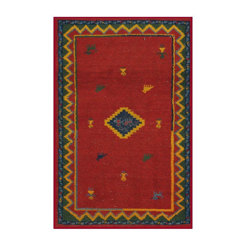 Abstract Indoor Rug, Rectangle 3' x 5'