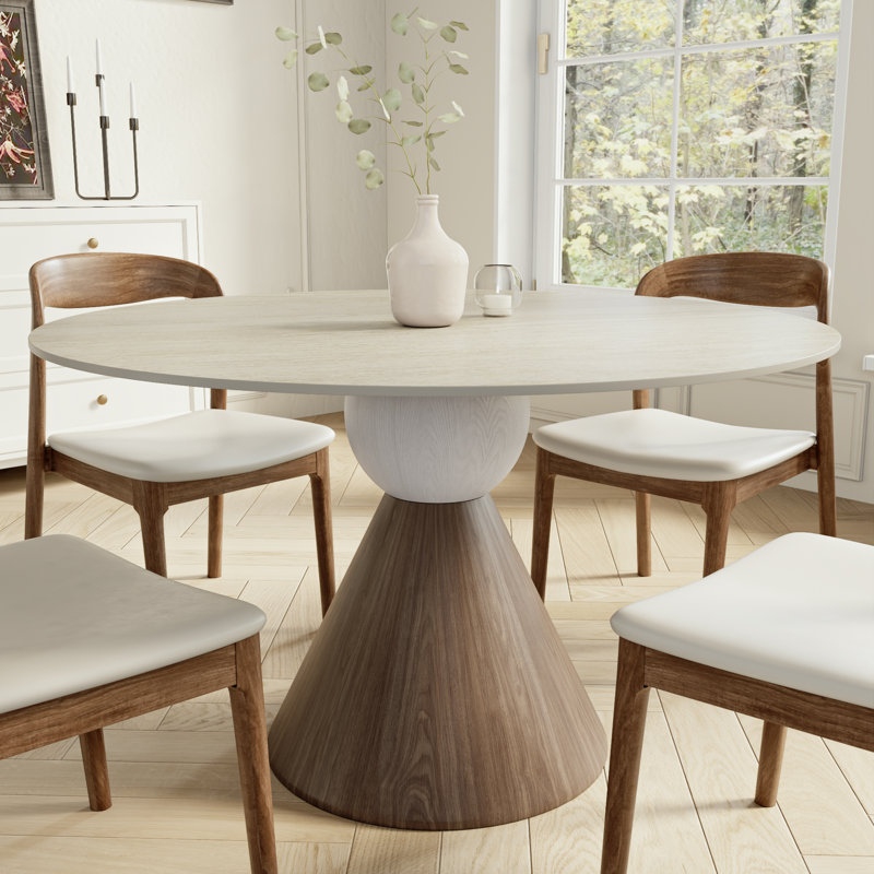 Ensemble de table de salle à manger bistro Modern Modern, H 29,53 po x L 39,37 po x l 39,37 po, 5, Beige