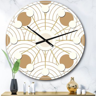 Circular Retro Design - Mid-Century Modern wall clock