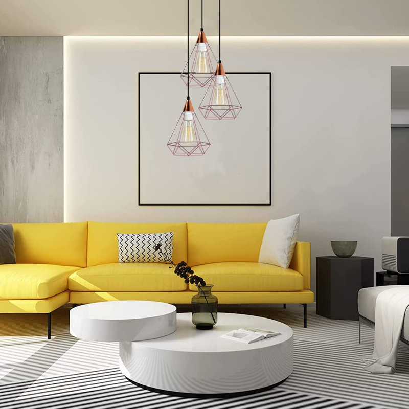 Launceton 3 - Light Cluster Pendant, Rose Gold