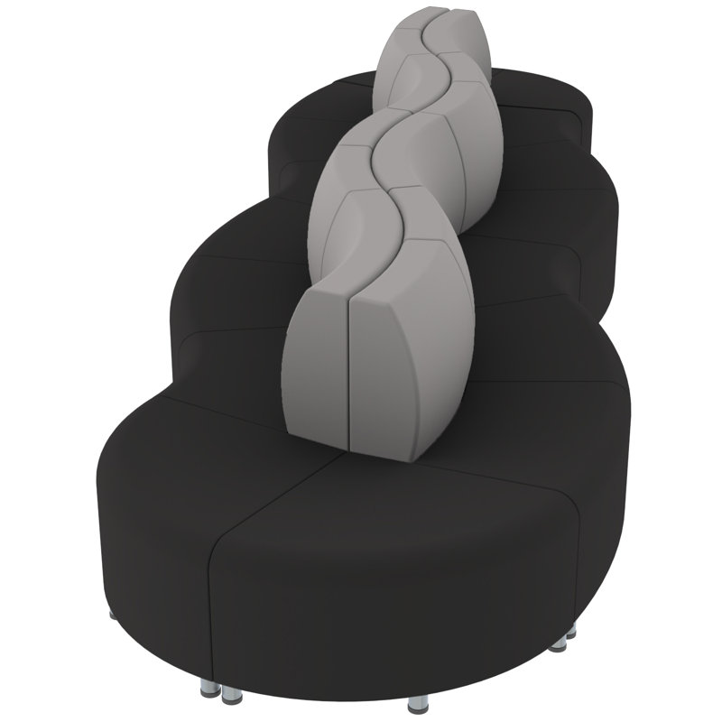 Ensemble de 16 chaises Pro Series Connect, Noir/gris