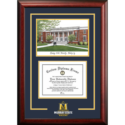 Cadre de racers diplôme diplômé avec images campus murray st. NCAA