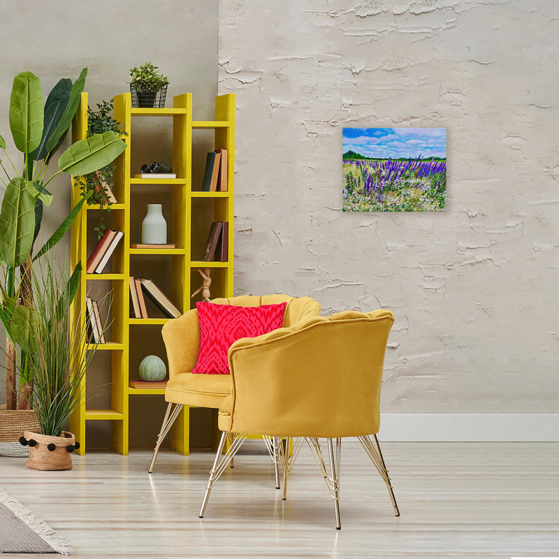 Été Bounty Meadow Canvas, conception par Lee Ann Zirbes, H 16 po x l 20 po
