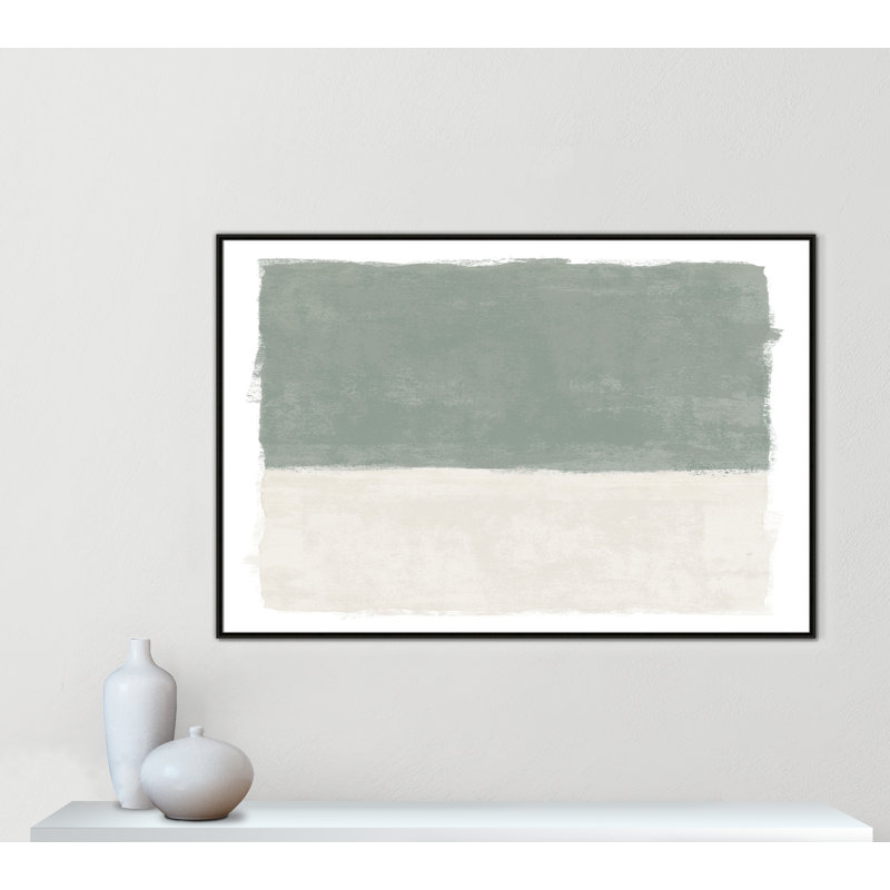 Sage Whisper I - Reproduction de paysage par Natalie Carpentieri, Framed Canvas, 61.5'' W x 41.5'' H, Espresso Floater