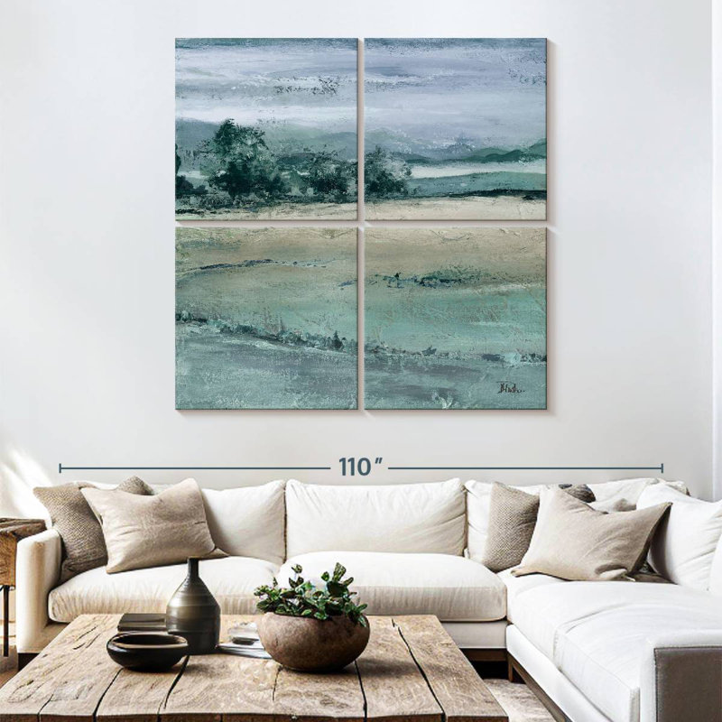 The Blue Forest Square I, 74" H x 74" W