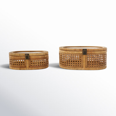 Dales 2 - Piece Handmade Rattan Decorative Box