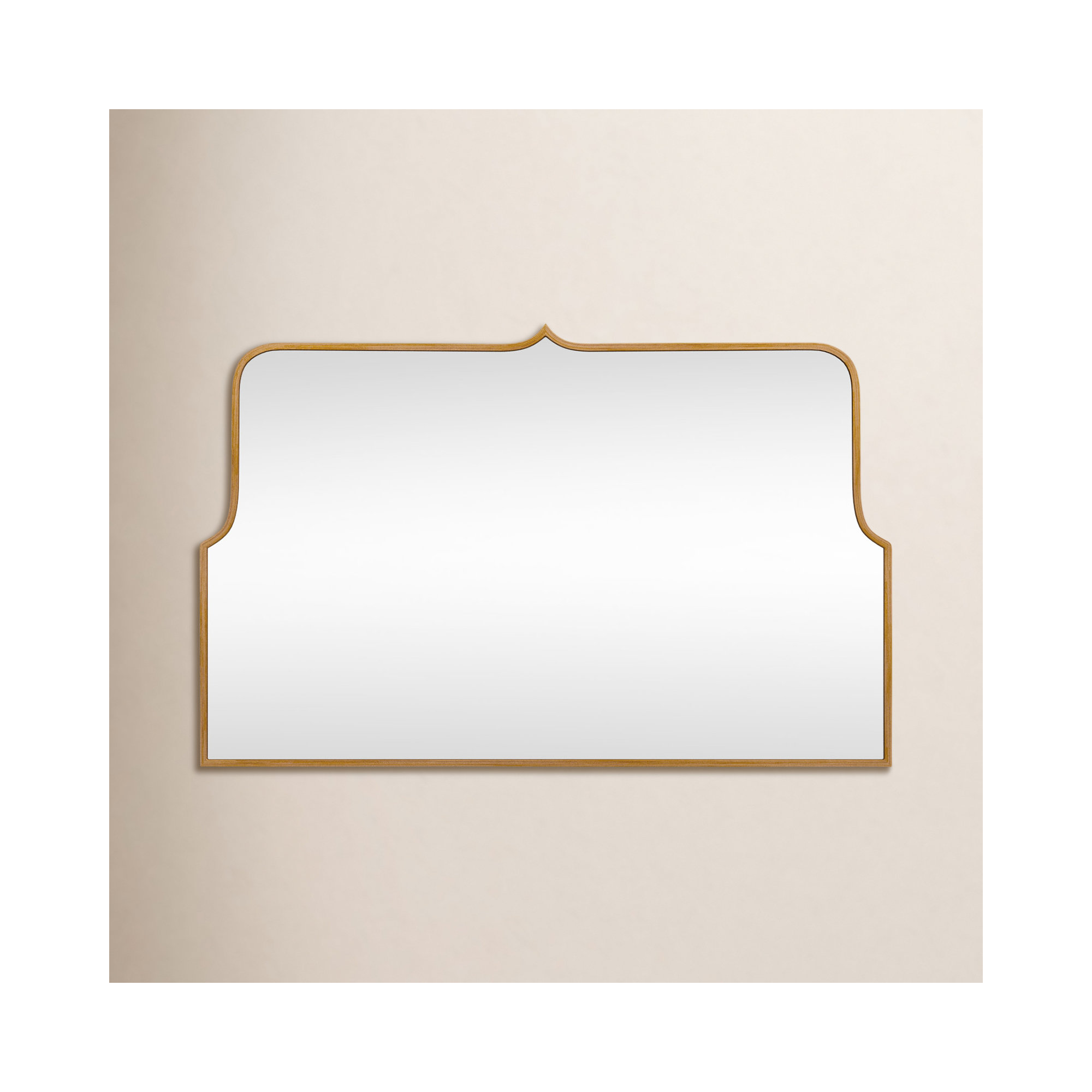 Keris Wide Arch Mirror, Gold, 24" x 37"