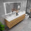 Meuble-lavabo double avec plateau 70,9 po Castanea-1922679962