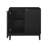 Two-Door Storage Cabinet with Fluted Fronts and Brass Handles, Ideal for Multiple Room Uses and Organized Living Spaces-1690105855