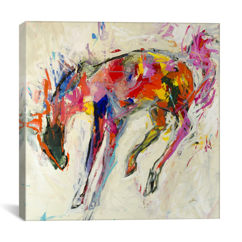 «Pinata Bronc» par Julian Spencer, reproduction sur toile, H 26 po x l 26 po x P 1,5 po