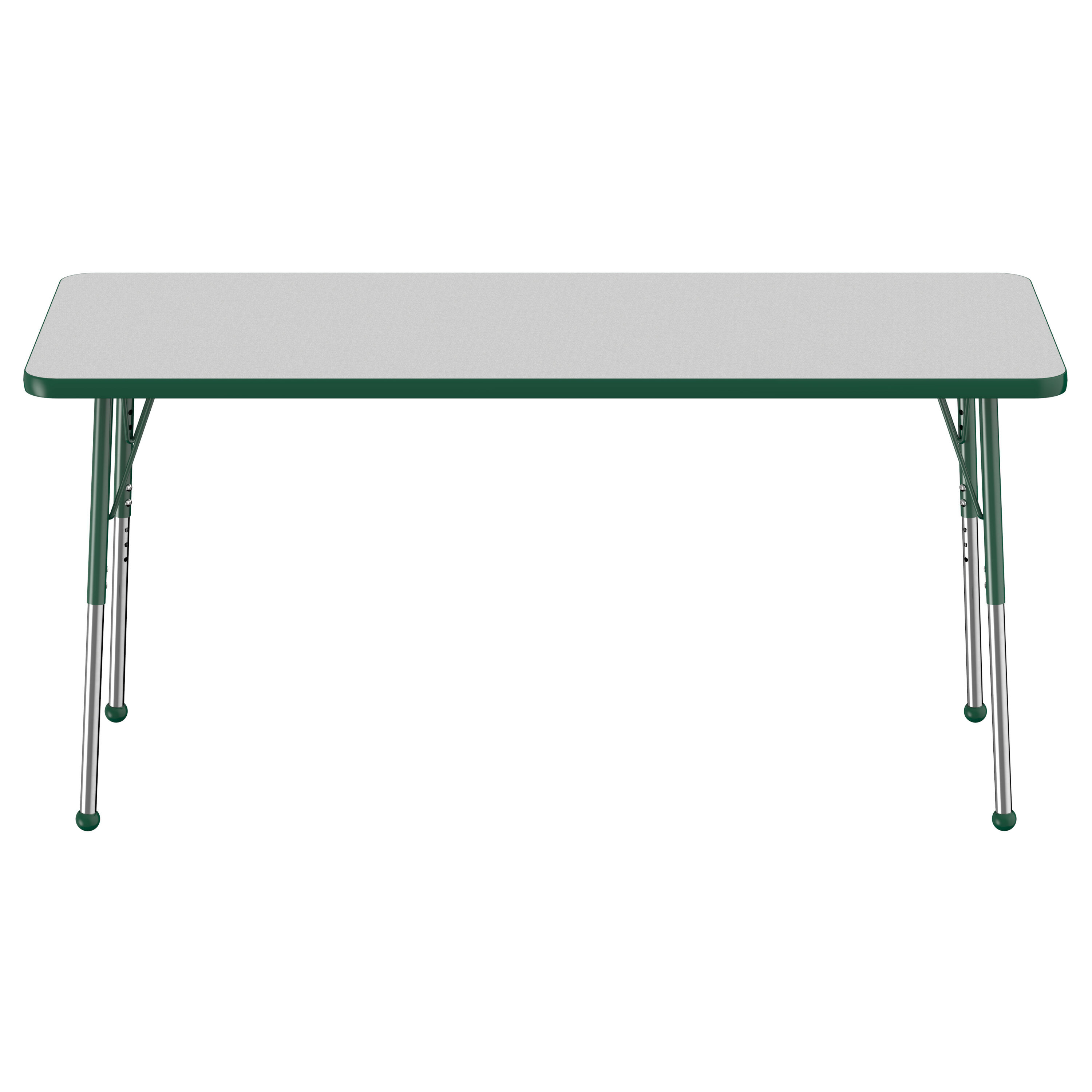 Correll 66 x 60 Horseshoe 19 - 29 Blue Finish Adjustable Height  High-Pressure Top Activity Table