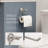 Sereno Brushed Nickel 4 pieces Decorative Bathroom Hardware sets-126364237