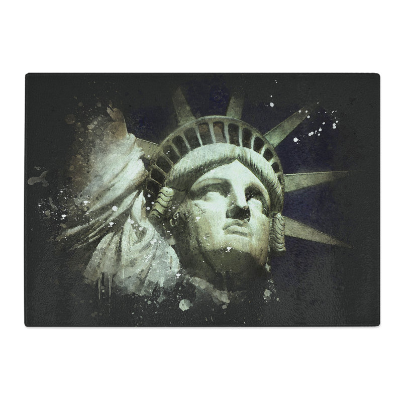 The Statue of Liberty Vol.2 Paint Splash Chopping Board, 28.5cm W x 39cm L