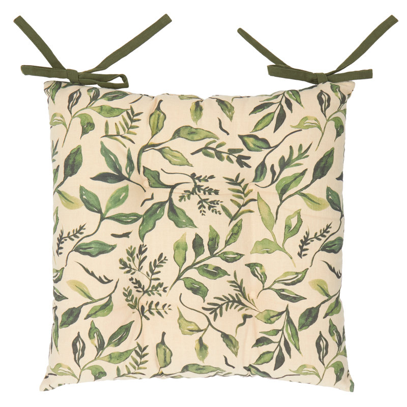 Herb Garden 2 Pack 100% Slub Cotton Seat Pads