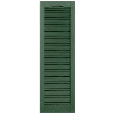 Cathedral Top Full-style Open Louvre Shutters Pair